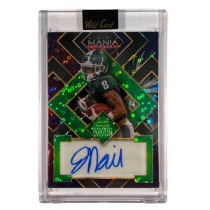 Jalen Nailor 2022 Wild Card AutoMania Fireworks 2/2 Auto AMA-SQ43 Michigan State